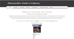 Desktop Screenshot of ajcakery.weebly.com