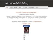 Tablet Screenshot of ajcakery.weebly.com