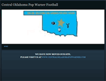 Tablet Screenshot of centraloklahomapopwarnerfootball.weebly.com