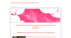 Desktop Screenshot of amherstart.weebly.com
