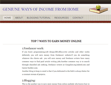 Tablet Screenshot of geniuneincome.weebly.com