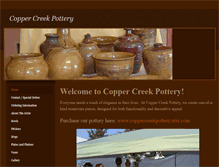 Tablet Screenshot of coppercreekpottery.weebly.com