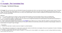 Desktop Screenshot of cv-example.weebly.com