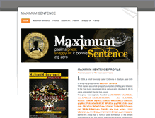 Tablet Screenshot of maximumsentence.weebly.com