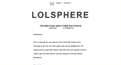 Desktop Screenshot of lolsphere.weebly.com