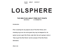 Tablet Screenshot of lolsphere.weebly.com