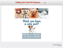 Tablet Screenshot of cute-pet-site.weebly.com
