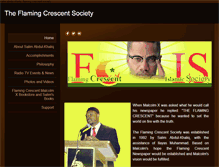 Tablet Screenshot of flamingcrescentsociety.weebly.com