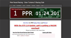 Desktop Screenshot of polepacedracing.weebly.com