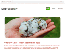 Tablet Screenshot of gabbysrabbits.weebly.com