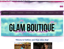 Tablet Screenshot of glamboutique.weebly.com