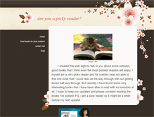 Tablet Screenshot of pickyreaders.weebly.com