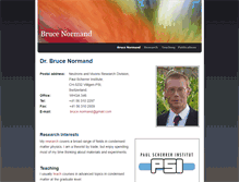 Tablet Screenshot of brucenormand.weebly.com
