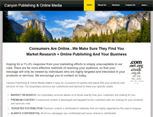 Tablet Screenshot of canyonpublishing.weebly.com