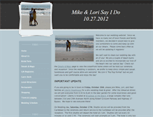 Tablet Screenshot of mikeandlorigetmarried.weebly.com