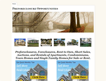 Tablet Screenshot of preforeclosureopportunities.weebly.com