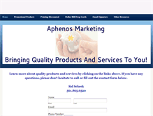 Tablet Screenshot of aphenosmarketing.weebly.com