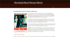 Desktop Screenshot of download-street-dreamsmovie.weebly.com