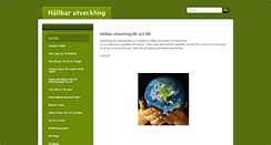 Desktop Screenshot of hallbarutveckling.weebly.com