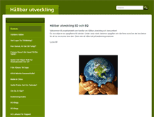 Tablet Screenshot of hallbarutveckling.weebly.com