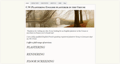 Desktop Screenshot of christheplasterer.weebly.com