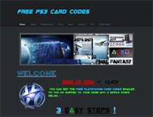 Tablet Screenshot of freeps3cardcodes.weebly.com