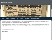 Tablet Screenshot of nutritioned.weebly.com
