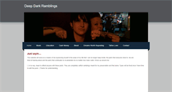 Desktop Screenshot of deepdarkramblings.weebly.com