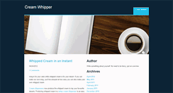 Desktop Screenshot of creamwhipper.weebly.com