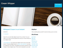 Tablet Screenshot of creamwhipper.weebly.com