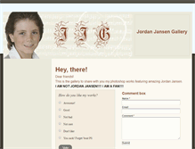 Tablet Screenshot of jordanjansengallery.weebly.com