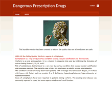 Tablet Screenshot of dangerousprescriptiondrugs.weebly.com
