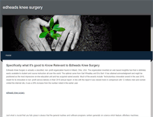 Tablet Screenshot of edheadskneesurgery.weebly.com