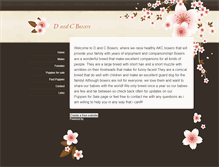 Tablet Screenshot of dandcboxers.weebly.com