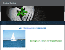 Tablet Screenshot of creativosiembra.weebly.com
