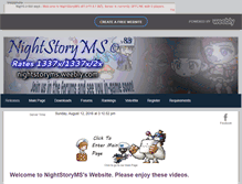 Tablet Screenshot of nightstoryms.weebly.com