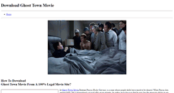 Desktop Screenshot of downloadghosttownmovie.weebly.com