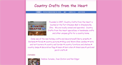 Desktop Screenshot of countrycraftsfromtheheart.weebly.com