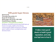 Tablet Screenshot of 5thgradesuperheroes.weebly.com