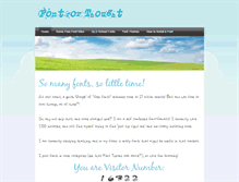 Tablet Screenshot of fontforthought.weebly.com