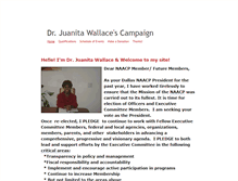 Tablet Screenshot of juanitawallacecampaign.weebly.com