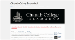 Desktop Screenshot of chanabclg.weebly.com