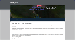 Desktop Screenshot of dusk-wow.weebly.com