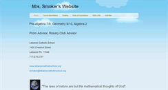Desktop Screenshot of mrssmoker.weebly.com