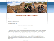 Tablet Screenshot of alpinenaturalsciencesacademy.weebly.com