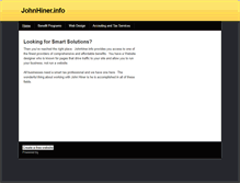 Tablet Screenshot of johnhiner.weebly.com