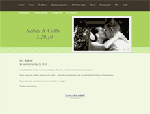 Tablet Screenshot of kelseywedding.weebly.com