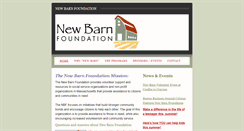 Desktop Screenshot of newbarnfoundation.weebly.com