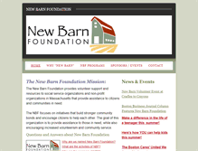 Tablet Screenshot of newbarnfoundation.weebly.com