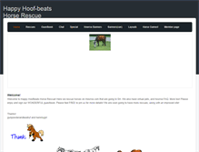 Tablet Screenshot of happyhoofbeatshorserescue.weebly.com